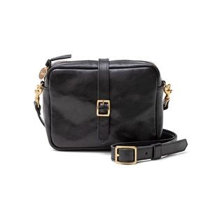 Clare V. Black Gigi Convertible Leather Bag